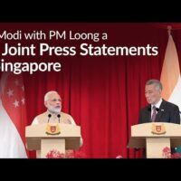 PM Modi and PM Loong at the Signing & Exchange of MOUs, & Joint Press Statements in Singapore | PMO